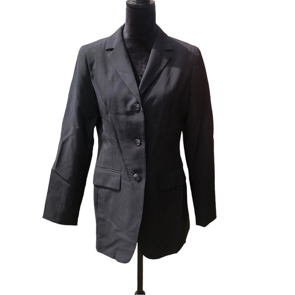 New York & Company Classic Black Stretch Blazer size 8 - Picture 3 of 8